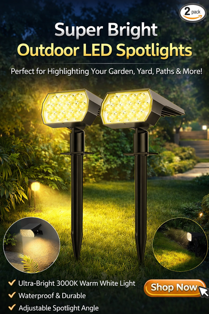 Bright Solar Waterproof Garden Lights