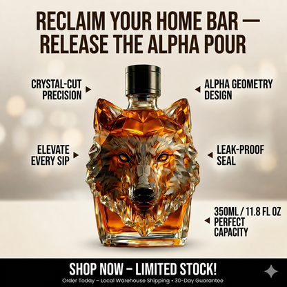 Wolf Head Liquor Decanter (350ml | 11.8fl oz)