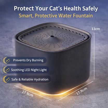 Filtered Fresh‑Flow Cat Drinker