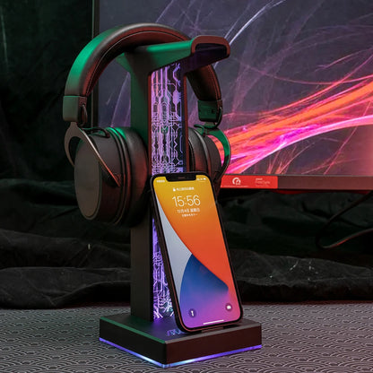 Gaming Headphone Stand with Lights