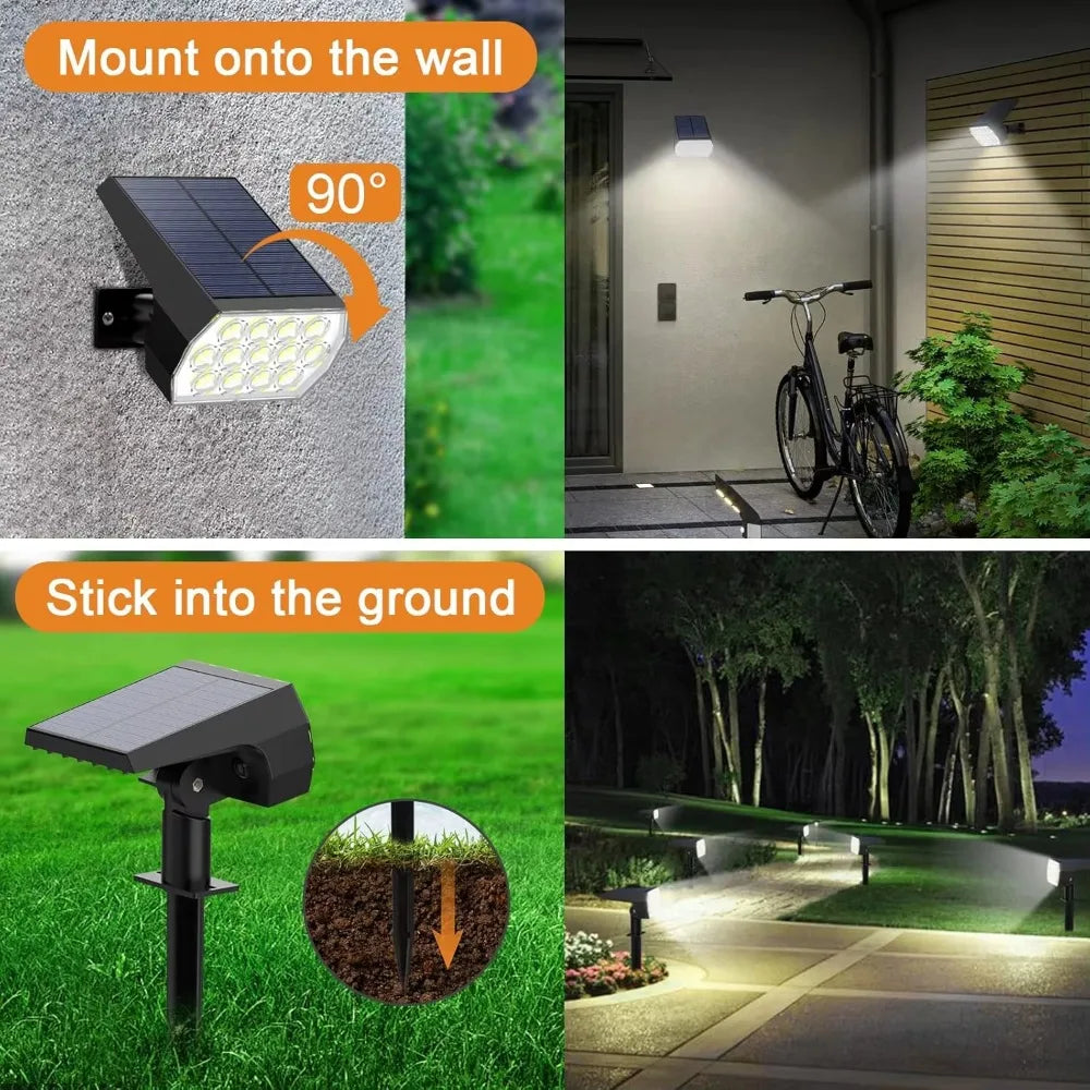 Bright Solar Waterproof Garden Lights