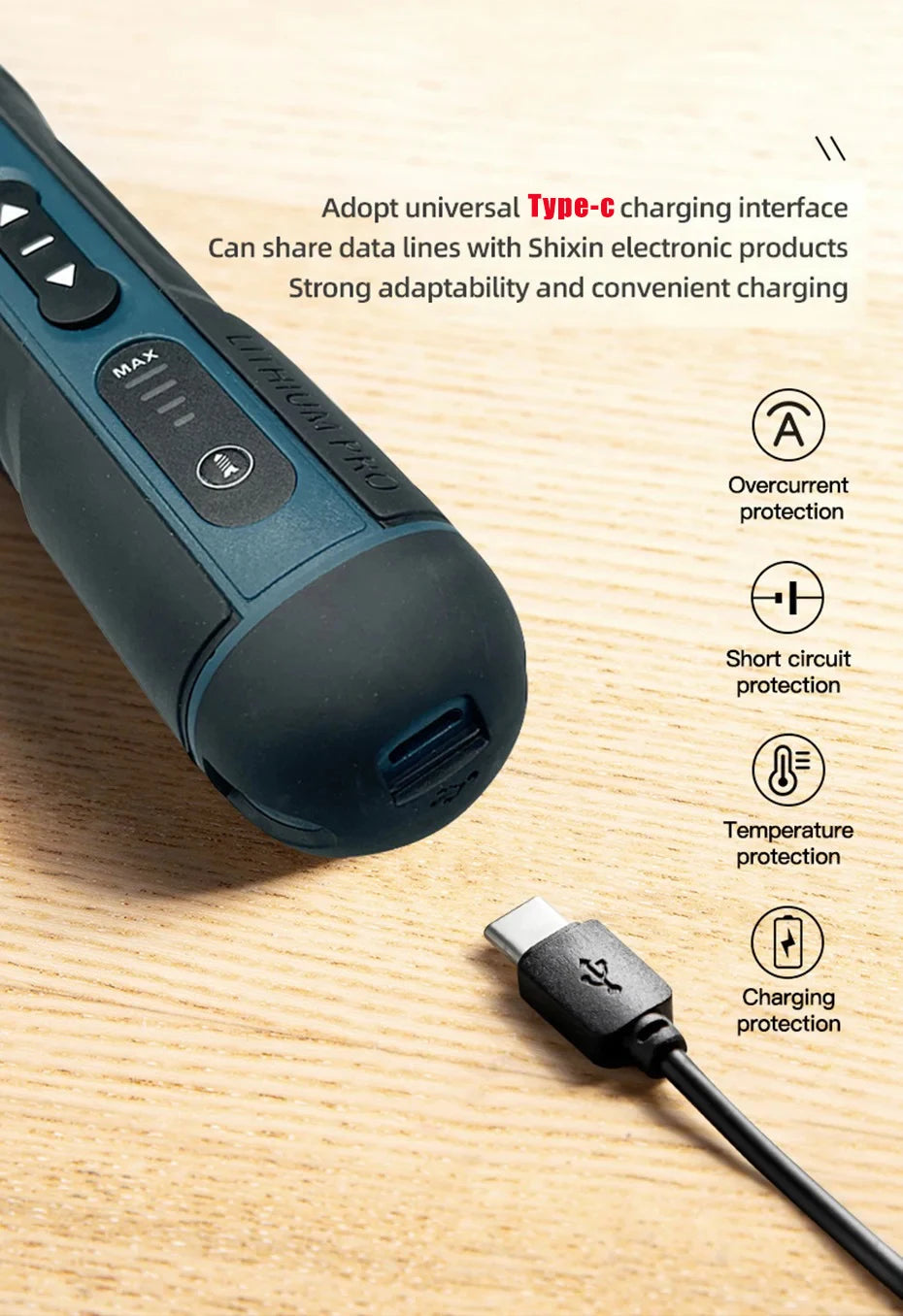 Cordless Rechargeable Electric Screwdriver Set