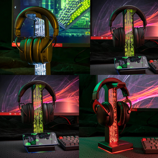 Gaming Headphone Stand with Lights